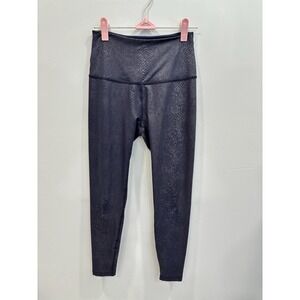 Beyond Yoga Viper High Waisted Midi Legging Size S Navy Blue Snake Print Workout